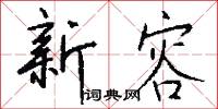 新容怎么写好看